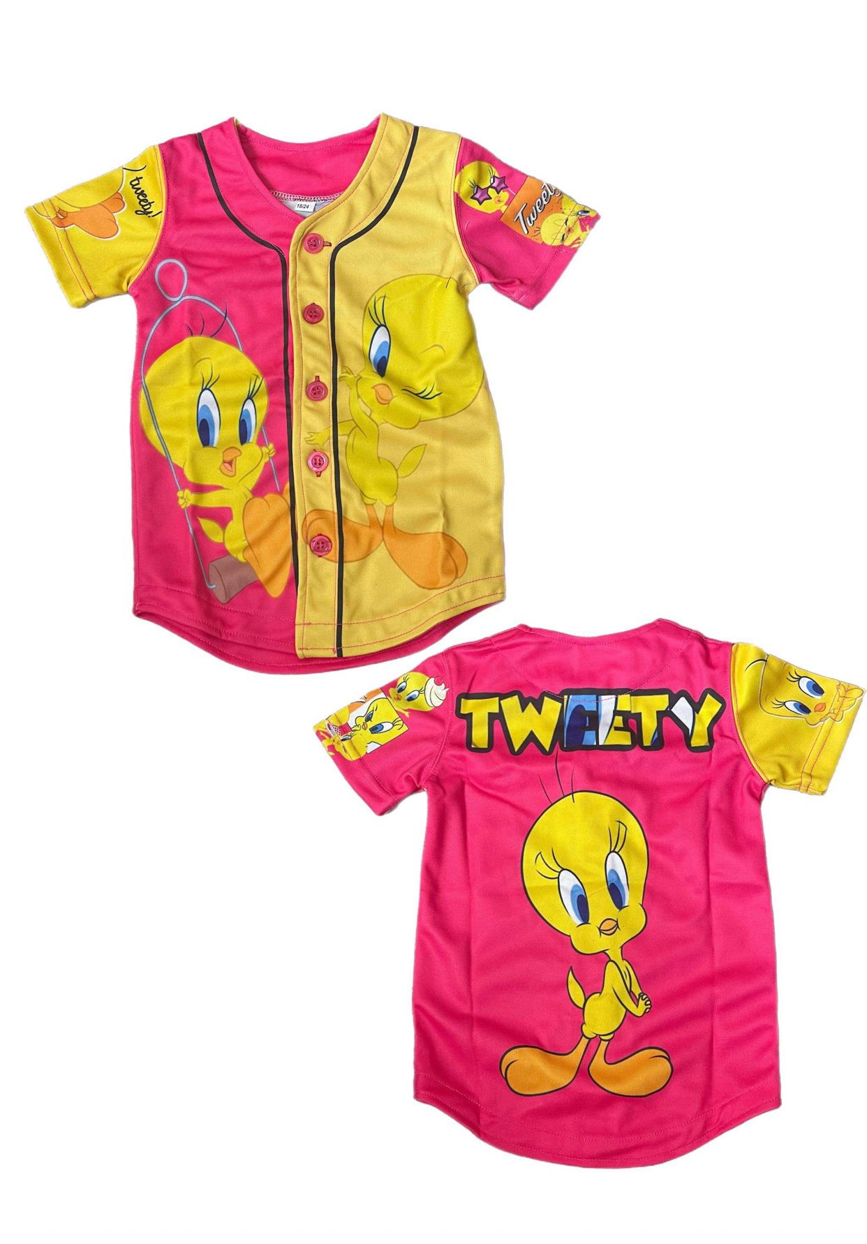 Kid's Tweety Bird Pink Jersey - DimiRogue