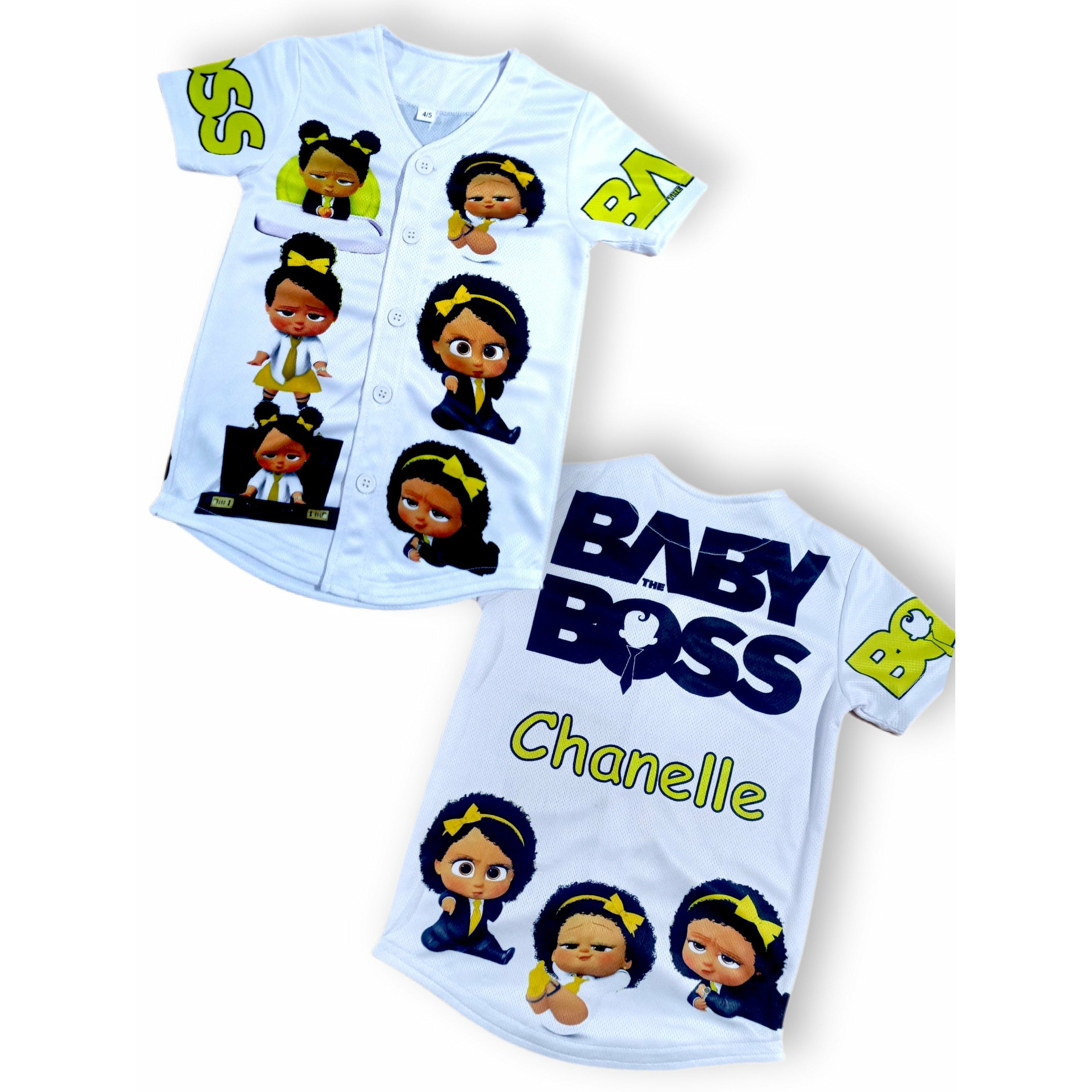 Kids Girl Boss Baby Baseball Jersey - DimiRogue