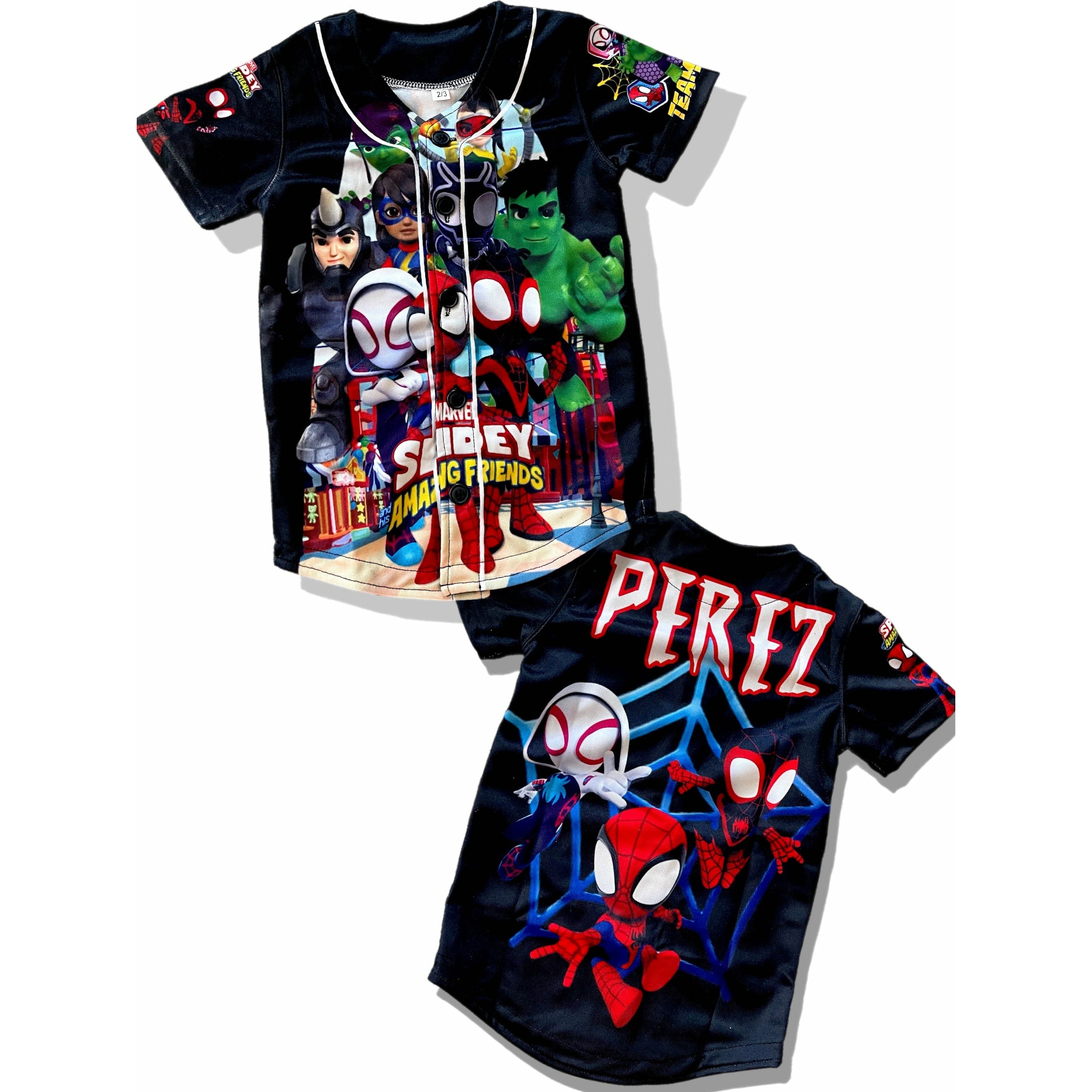 Spidey and friends Baseball jersey