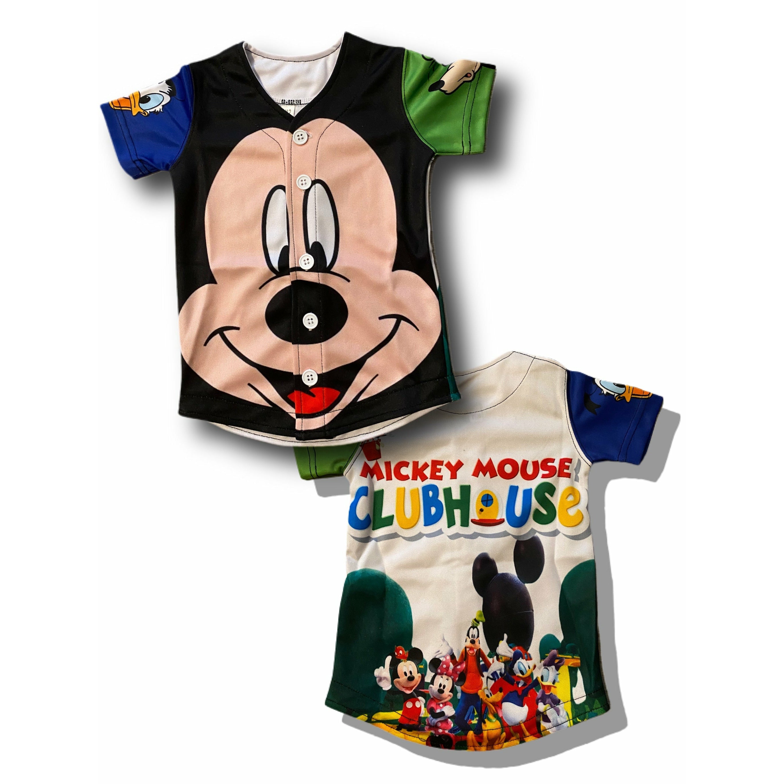 Kids Mickeys face Baseball jersey