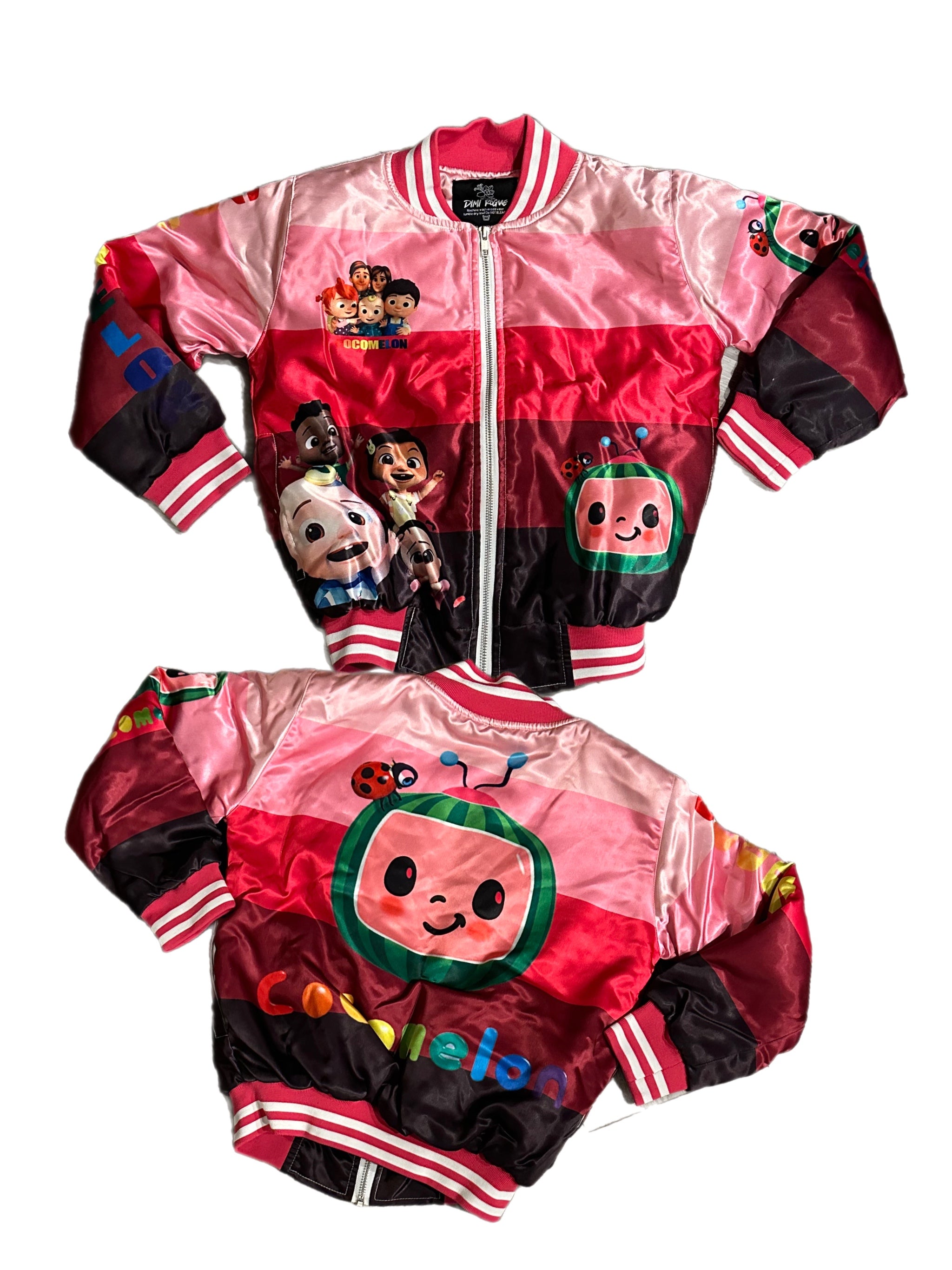 Kids pink coco Bomber