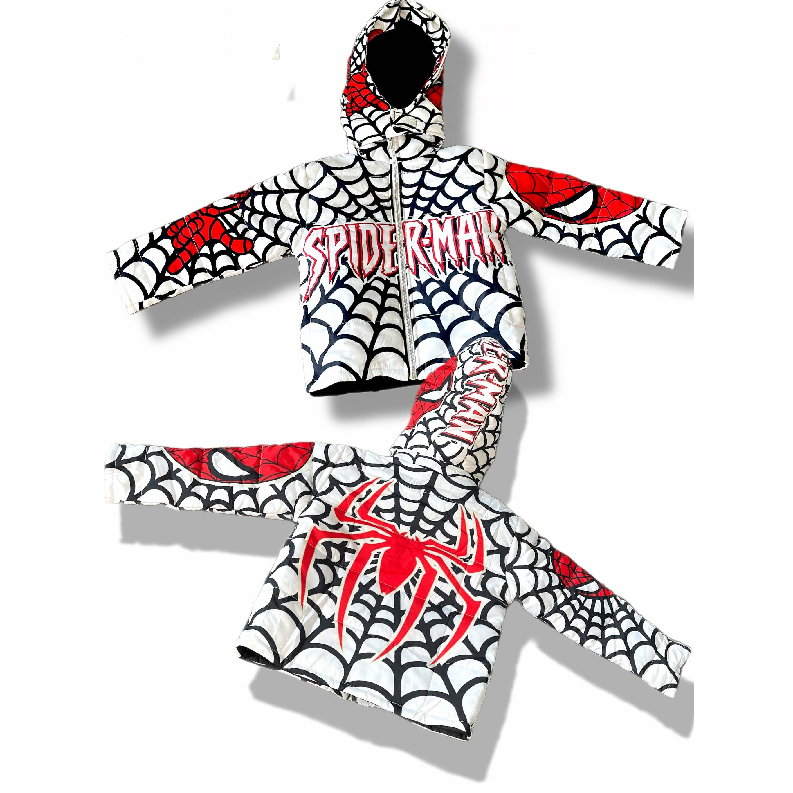 Men's Spider Man Web Puffer