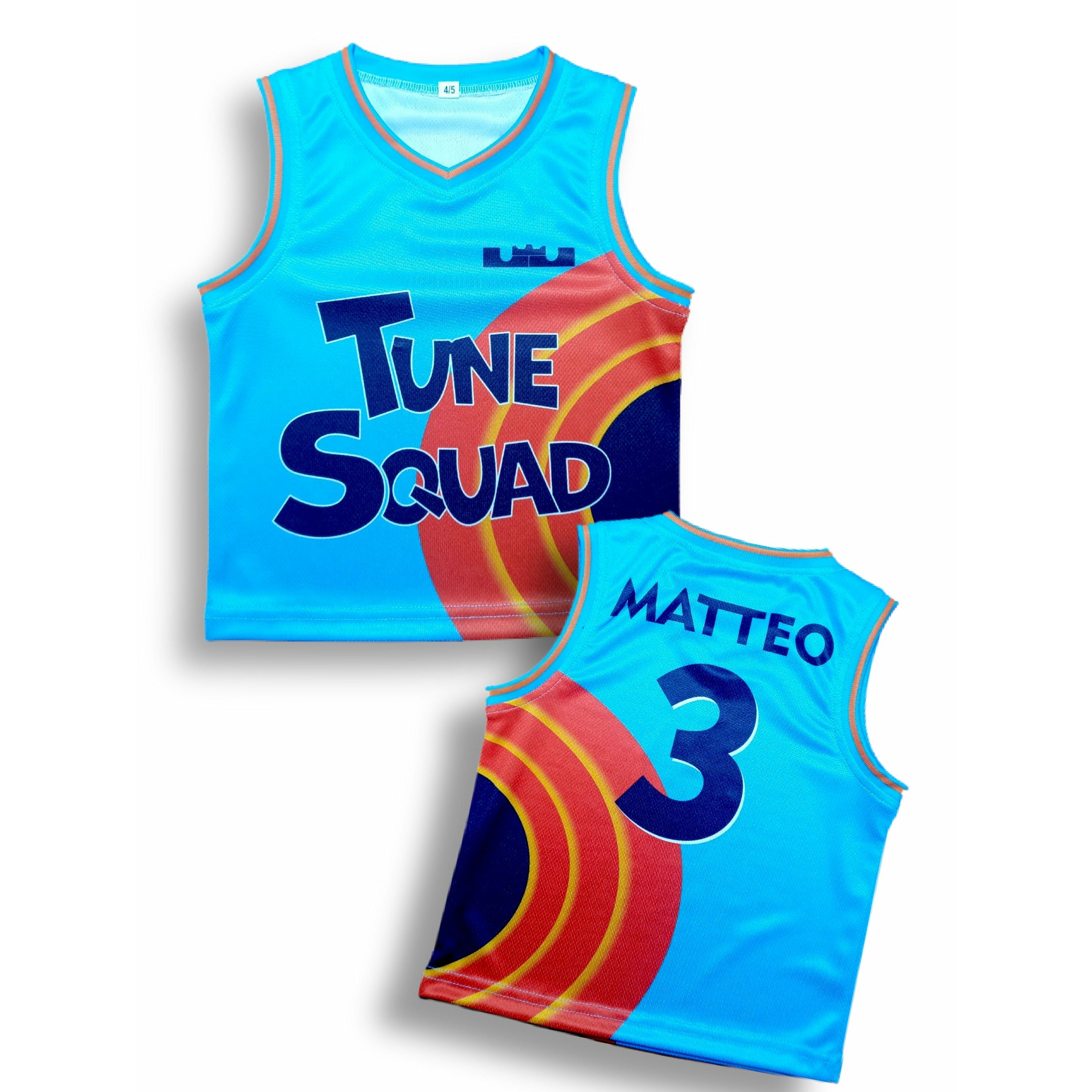 Kids space jam 2 tune squad Basketball jersey