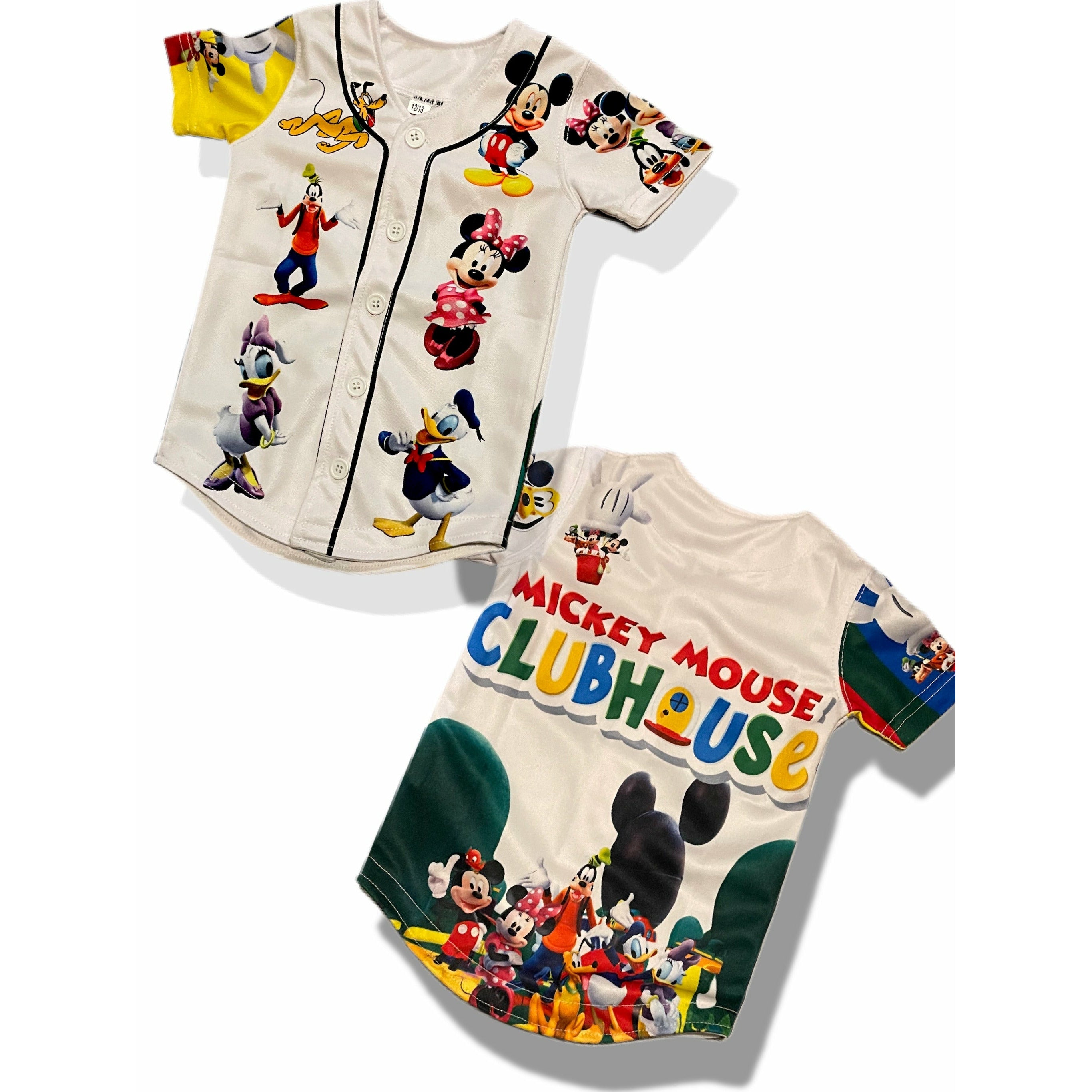 Men's Mickey Clubhouse baseball jersey